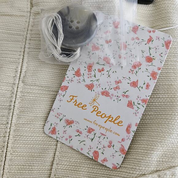 NWT Free People Atlas Cloud Front Button Pleated Textured Beige Mini Skirt 8 - Picture 7 of 11